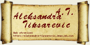 Aleksandra Tipsarević vizit kartica